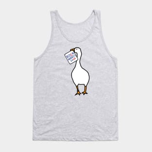 White Goose with Stolen Biden Harris Sign Tank Top